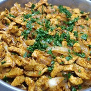 חזה עוף עם בצל בטעם שווארמה